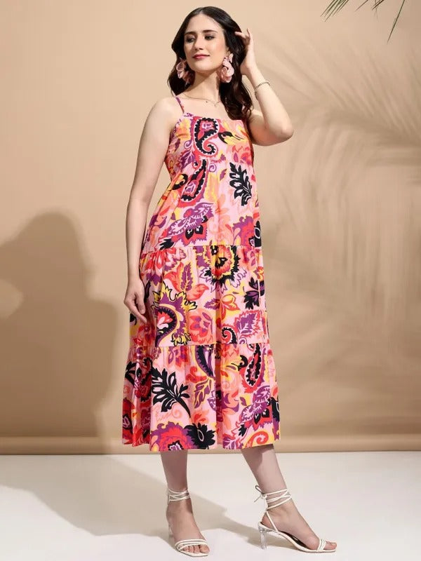 Pink Multi Casual Dress