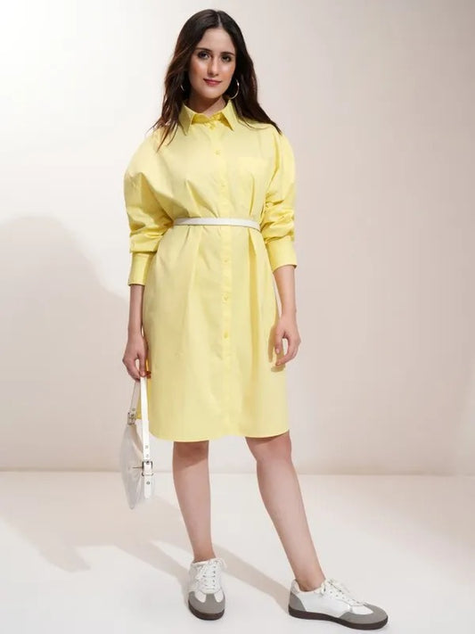 Yellow Printed Dress