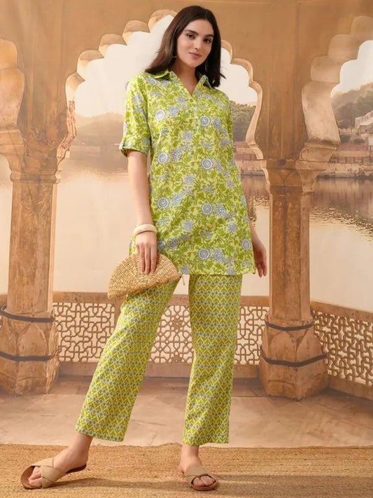 Lime Tunic with Trousers Co-Ords