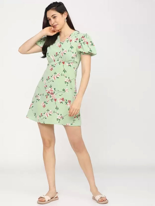 Women Skater Multicolor Dress