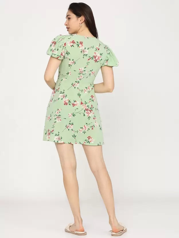 Women Skater Multicolor Dress